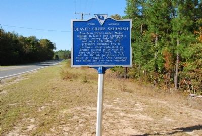 Beaver Creek Skirmish / Capture of Provisions at Flat Rock Marker image. Click for full size.