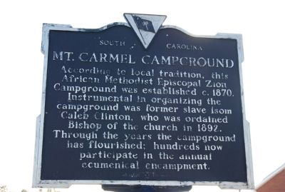 Mt. Carmel Campground Marker image. Click for full size.
