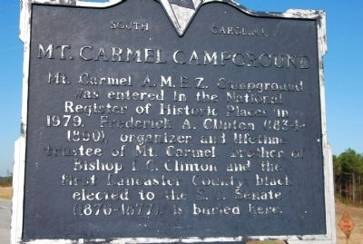 Mt. Carmel Campground Marker image. Click for full size.