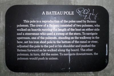 A Bateau Pole Marker image. Click for full size.