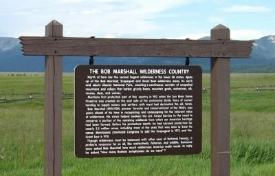 The Bob Marshall Wilderness Country Marker image. Click for full size.
