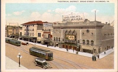 Electric Trolleys on Broad Street. Click for full size. Electric Trolleys on Broad Street image. Click for full size.