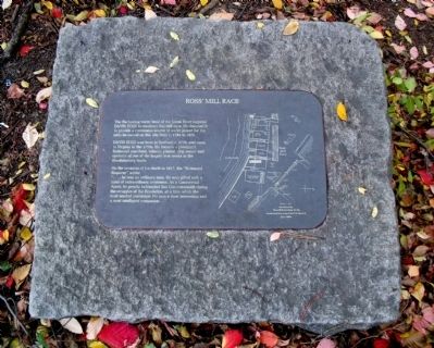 Ross' Mill Race Marker. Click for full size. Ross' Mill Race Marker image. Click for full size.
