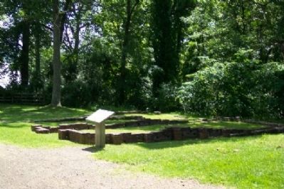 Charcoal Kilns Remains and Marker. Click for full size. Charcoal Kilns Remains and Marker image. Click for full size.