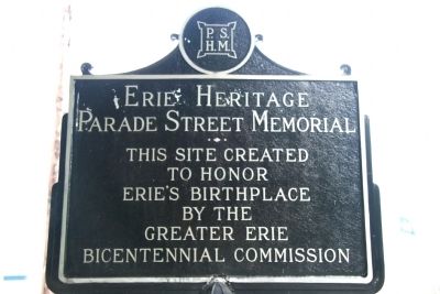 Erie Heritage Marker image. Click for full size.