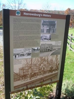 Narrowsburg’s History Marker. Click for full size. Narrowsburg’s History Marker image. Click for full size.