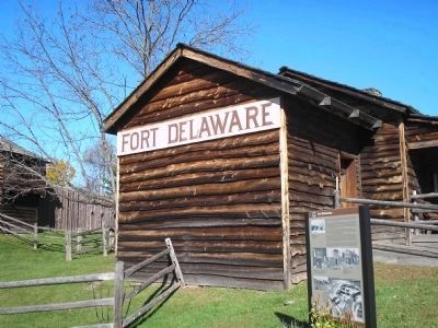 Marker at Fort Delaware image. Click for full size.