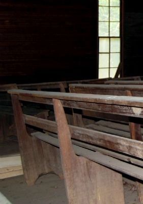 Mulberry Chapel Methodist Church -<br>Interior Pews image. Click for full size.