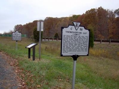 Thoroughfare Gap and Two Other Markers image. Click for full size.