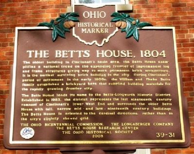 The Betts House Marker image. Click for full size.