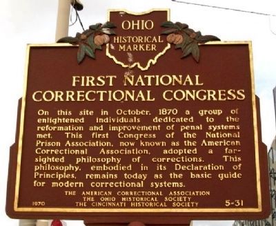 First National Correctional Congress Marker (Side A) image. Click for full size.