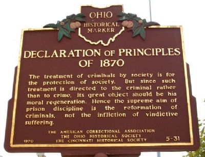 Declaration of Principles of 1870 Marker (Side B) image. Click for full size.