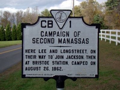 Campaign of Second Manassas Marker image. Click for full size.