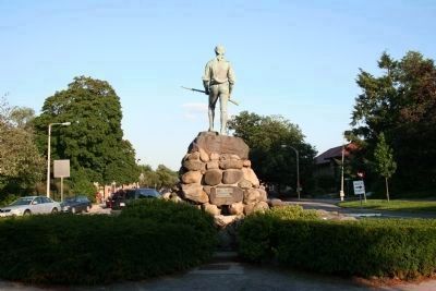 Lexington Minuteman Marker. Click for full size. Lexington Minuteman Marker image. Click for full size.