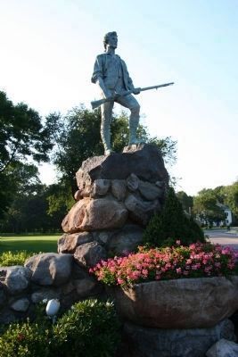 Lexington Minuteman Monument image. Click for full size.