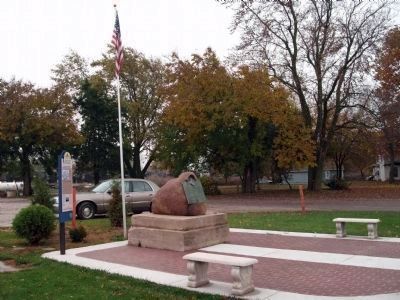 Looking South/East – Lincoln 1861 Inaugural Train Stop Marker image. Click for full size.