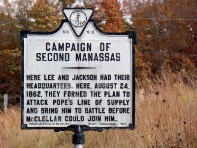 Campaign of Second Manassas Marker image. Click for full size.