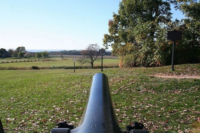 Tube #205 Cowan's Battery [1st NY Independent], view toward the west. image. Click for full size.