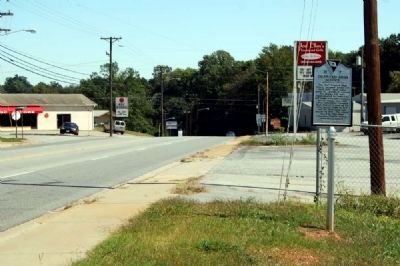 Granard High School Marker -<br>Looking West Along U.S. 25 image. Click for full size.