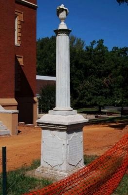 The Reverend Thomas Curtis, D.D. Marker -<br>During the Renovation of the Winnie Davis Hall image. Click for full size.