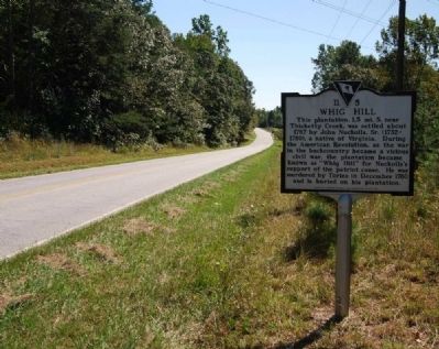 Whig Hill Marker -<br>Looking South Along SC 18 image. Click for full size.