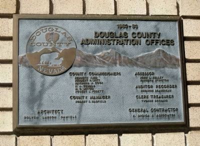 Douglas County Courthouse - Renovation Plaque. Click for full size. Douglas County Courthouse - Renovation Plaque image. Click for full size.