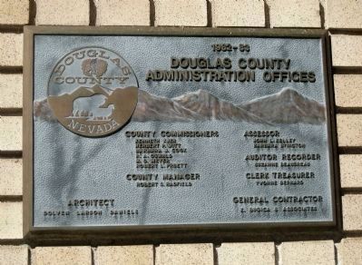 Douglas County Courthouse - Renovation Plaque image. Click for full size.