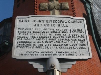 Saint Johns Episcopal Church and Guild Hall Marker image. Click for full size.