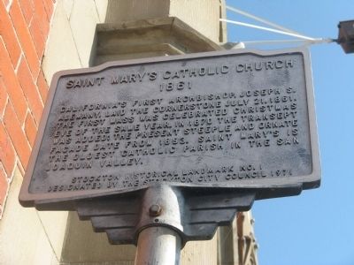 Saint Mary’s Catholic Church Marker. Click for full size. Saint Mary’s Catholic Church Marker image. Click for full size.