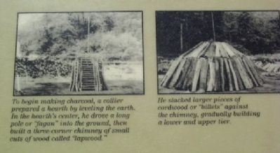 Marker Photos Showing Charcoal Making Process image. Click for full size.