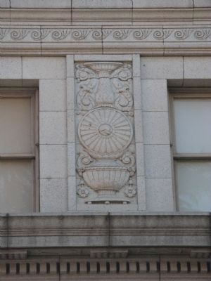 Close-Up of Relief Art on Building image. Click for full size.