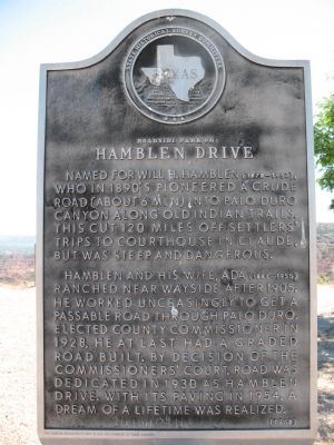 The previous marker was titled "Roadside Park on Hamblen Drive". Click for full size. The previous marker was titled "Roadside Park on Hamblen Drive" image. Click for full size.