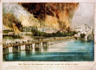 The fall of Richmond Va. on the night of April 2nd.. Click for full size. The fall of Richmond Va. on the night of April 2nd. image. Click for full size.
