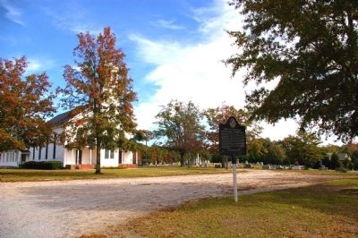 White Plains Baptist Church Marker and the Church. Click for full size. White Plains Baptist Church Marker and the Church image. Click for full size.