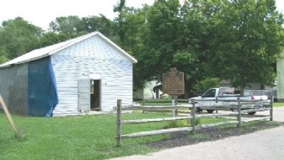 1858 Morgan Township House and Marker image. Click for full size.