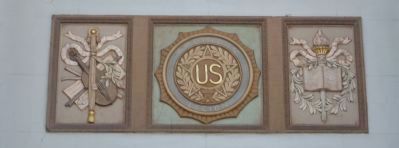 Sculptured Panel - (2) - Over Entrance Door as Mentioned in Marker Text. Click for full size. Sculptured Panel - (2) - Over Entrance Door as Mentioned in Marker Text image. Click for full size.