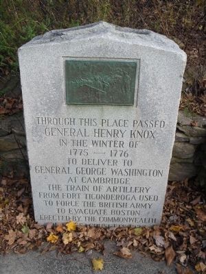 Gen. Henry Knox Trail Marker. Click for full size. Gen. Henry Knox Trail Marker image. Click for full size.