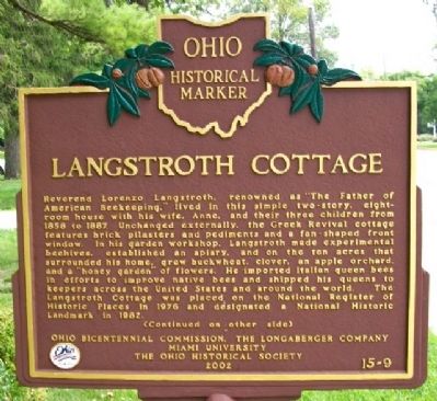 Langstroth Cottage Marker (Side A) image. Click for full size.