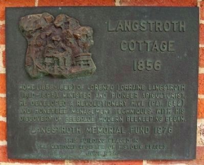 Langstroth Cottage 1856 Marker image. Click for full size.