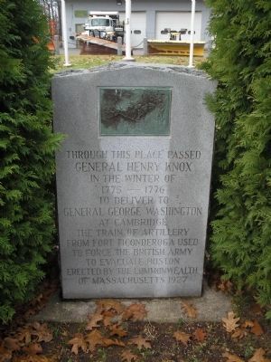 Gen. Henry Knox Trail Marker. Click for full size. Gen. Henry Knox Trail Marker image. Click for full size.