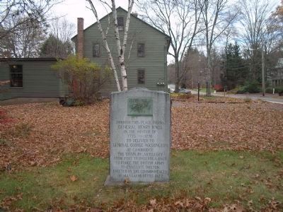 Wilbraham Knox Trail Marker. Click for full size. Wilbraham Knox Trail Marker image. Click for full size.