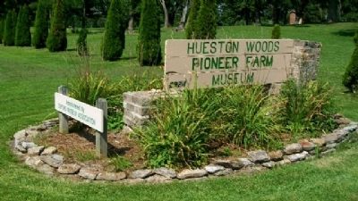 Hueston Woods Pioneer Farm Museum Sign image. Click for full size.