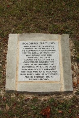 Soldiers Ground Marker image. Click for full size.