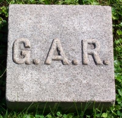 G.A.R. Burial Plot Boundary Marker image. Click for full size.