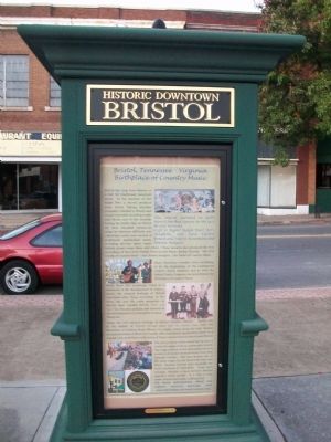 Historic Downtown Bristol Marker image. Click for full size.