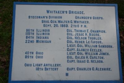 Whitakers Brigade. Marker image. Click for full size.