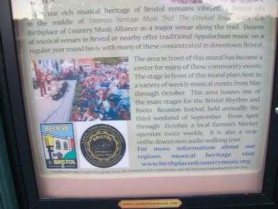 Historic Downtown Bristol Marker image. Click for full size.
