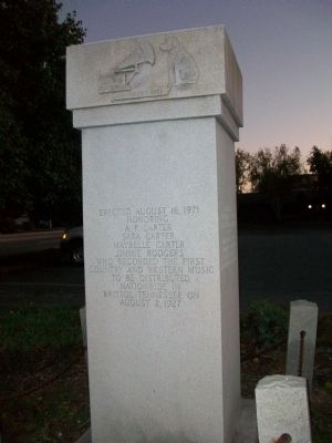 First Country and Western Recording Marker. Click for full size. First Country and Western Recording Marker image. Click for full size.