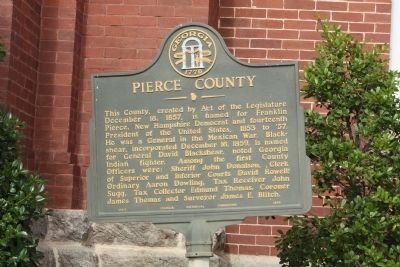 Pierce County Marker. Click for full size. Pierce County Marker image. Click for full size.