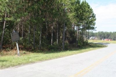 Providence Or Camp Creek Church Marker looking along Jim Mixon Road. Click for full size. Providence Or Camp Creek Church Marker looking along Jim Mixon Road image. Click for full size.